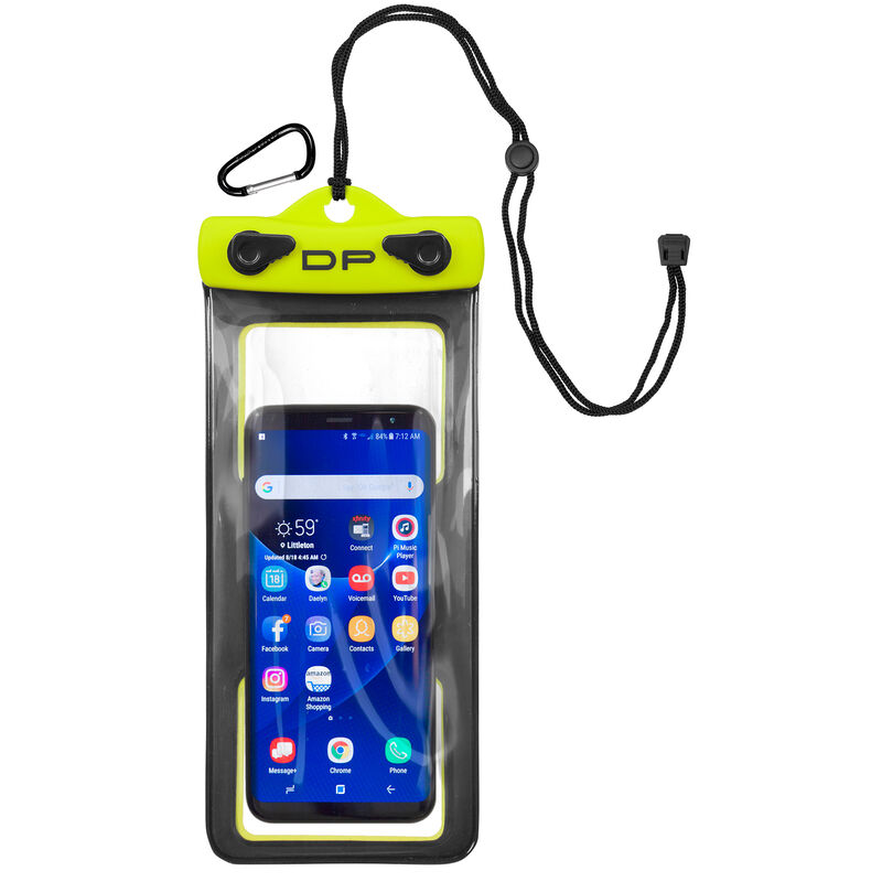 Dry Pak Floating Waterproof Cell Phone Case, 4" x 8", Yellow image number 1